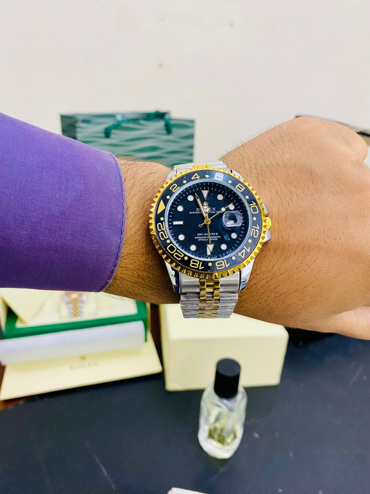 GMT Semi Automatic Top Quality With Date Function